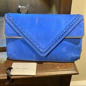 Brian Atwood Suede Carla Clutch